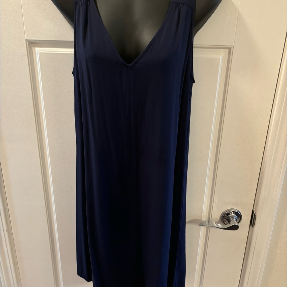 Navy Blue Sleeveless Dress